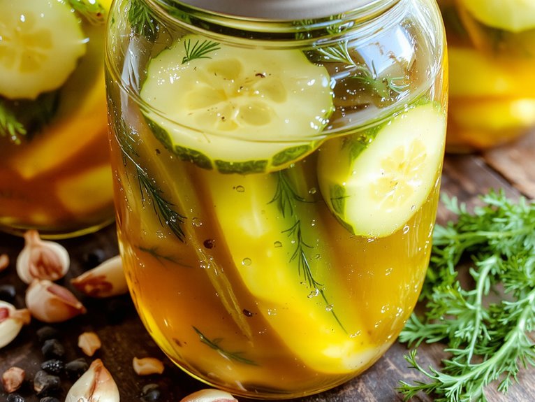 tangy homemade dill pickles