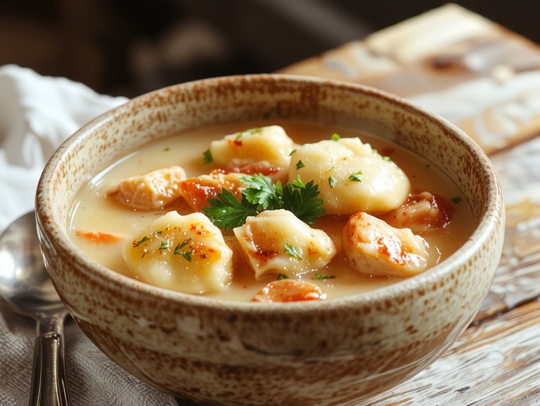 tender chicken fluffy dumplings