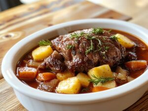 tender slow cooked beef