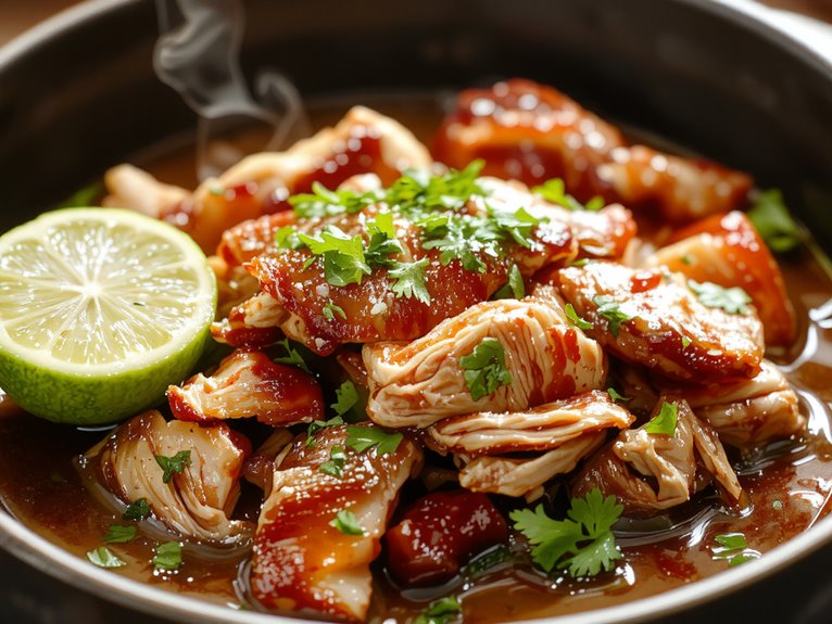 tender slow cooked pork