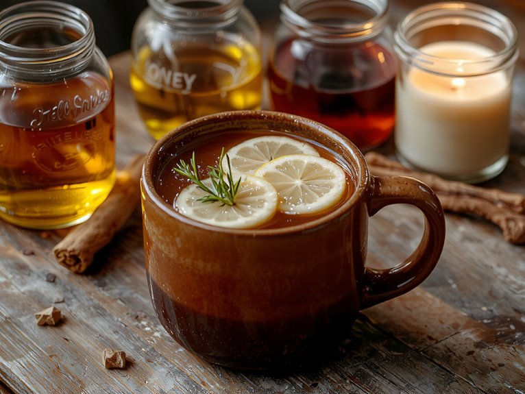 warm spiced whiskey drink