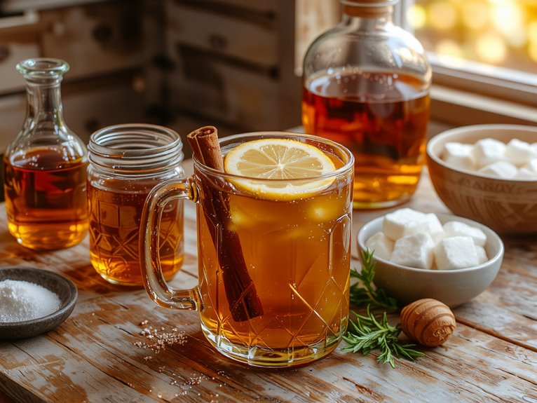 warm whiskey honey lemon