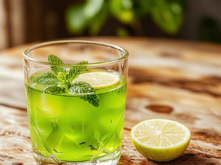 whiskey peach citrus cocktail